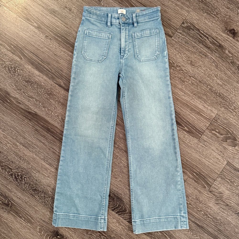Faherty Stretch Terry Patch Pocket Ankle Pant New